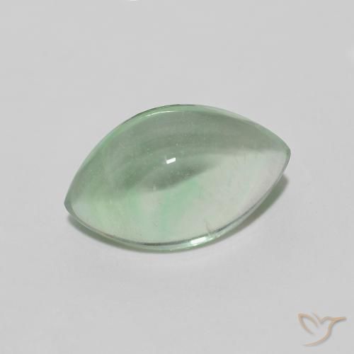 Fluorite Verde terroso naturale da 4.01 ct, Taglio marquise, Trasparente