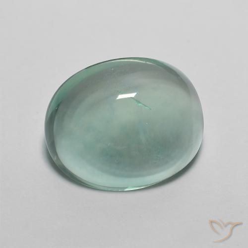 Fluorite Verde bluastro naturale da 7.22 ct, Ovale, Trasparente