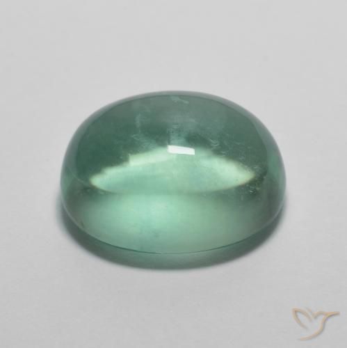 Fluorite Verde bluastro naturale da 7.22 ct, Ovale, Trasparente