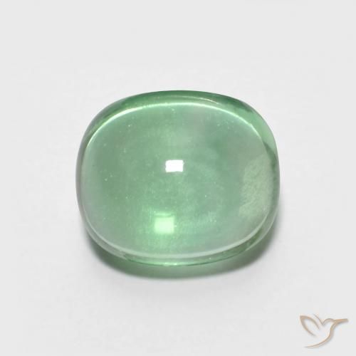 3.90ct Naturale Verde chiaro Fluorite, Ovale, Trasparente