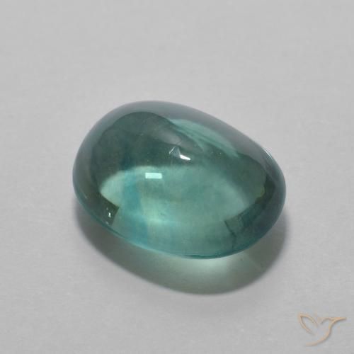Fluorite Verde blu naturale da 5.08 ct, Ovale, Trasparente