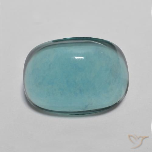 Fluorite Verde blu scuro naturale da 11.02 ct, Cuscino, Trasparente