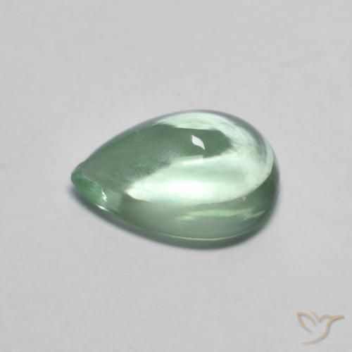 Fluorite Giallo chiaro Verde naturale da 2.70 ct, Forma a pera, Trasparente
