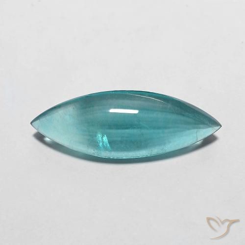 Fluorite naturale turchese da 5,24 ct, marchesa, trasparente