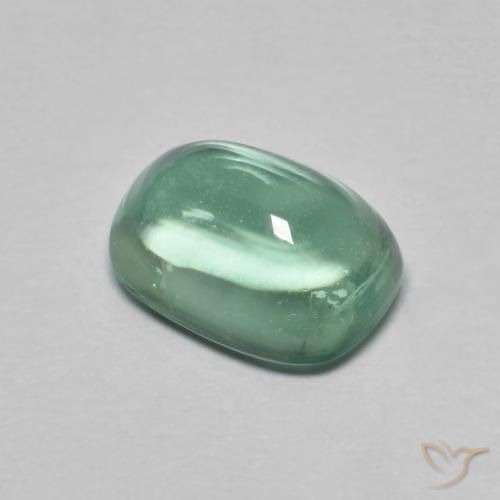 Fluorite Blu verde naturale da 2.54 ct, Cuscino, Trasparente