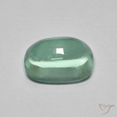 Fluorite Blu verde naturale da 2.54 ct, Cuscino, Trasparente