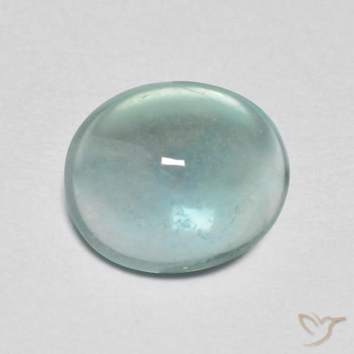 2.19ct Naturale Verde pallido Fluorite, Ovale, Trasparente
