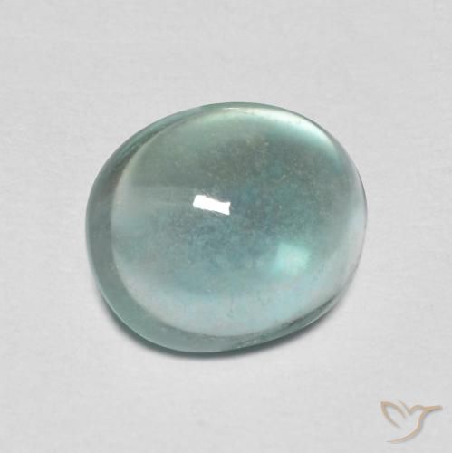 Fluorite Verde pallido naturale da 2.19 ct, Ovale, Trasparente