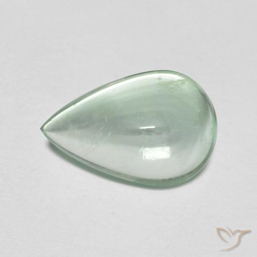 2.32ct Naturale Verde Menta Chiaro Fluorite, Forma a pera, Trasparente