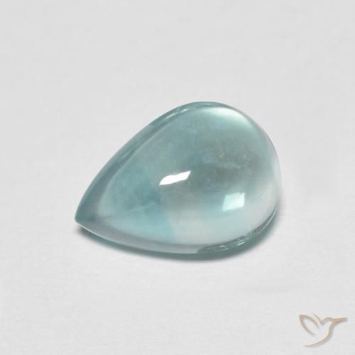 2.07ct Naturale Tono blu elettrico Fluorite, Forma a pera, Trasparente
