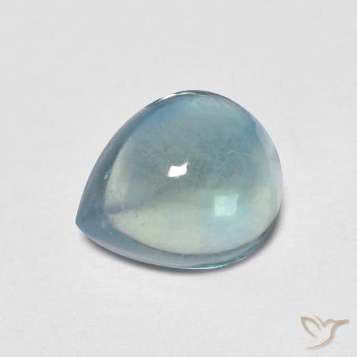 Fluorite Alzavola Chiaro naturale da 2.17 ct, Forma a pera, Trasparente