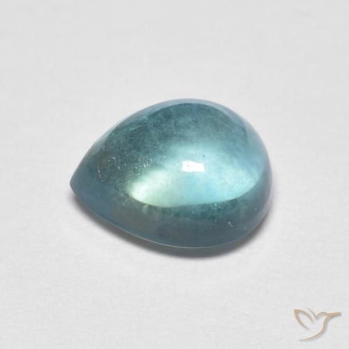 Fluorite Alzavola Chiaro naturale da 2.17 ct, Forma a pera, Trasparente