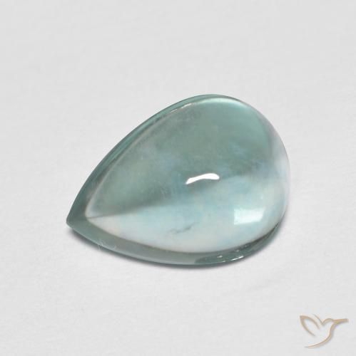 2.34ct Naturale Tono blu elettrico Fluorite, Forma a pera, Trasparente