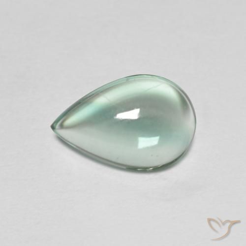 2.01ct Naturale Verde bluastro chiaro Fluorite, Forma a pera, Trasparente