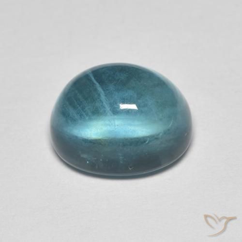Fluorite Blu verde naturale da 5.05 ct, Ovale, Trasparente