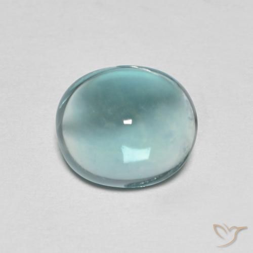2.30ct Naturale Tono verde acqua Fluorite, Ovale, Trasparente