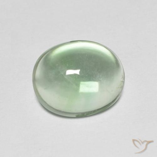 3.42ct Naturale Verde chiaro Fluorite, Ovale, Trasparente
