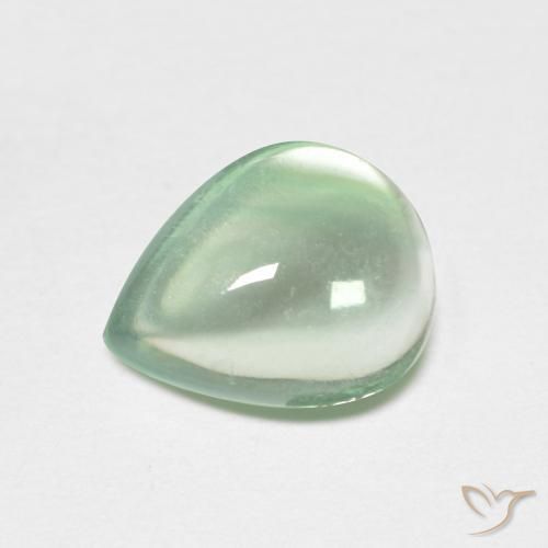Fluorite Verde medio naturale da 2.21 ct, Forma a pera, Trasparente