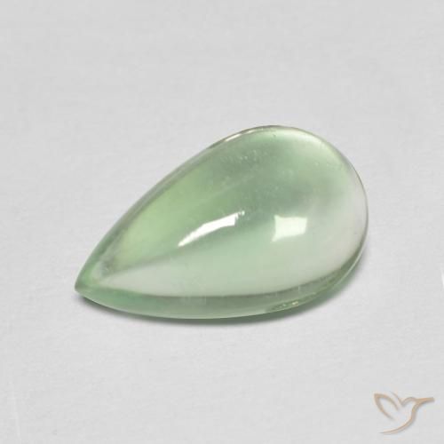 Fluorite Verde chiaro naturale da 2.66 ct, Forma a pera, Trasparente