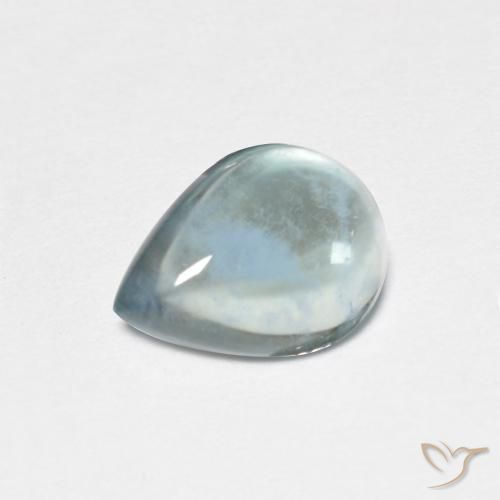 Fluorite Azzurro-Verde naturale da 2.08 ct, Forma a pera, Trasparente