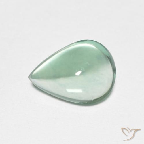 2.47ct Naturale Blu verde Fluorite, Forma a pera, Trasparente