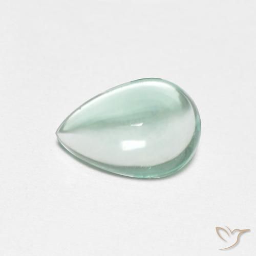 1.71ct Naturale Blu verde Fluorite, Forma a pera, Trasparente
