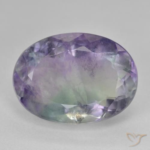 22.11ct Naturale Multicolore Fluorite, Ovale, SI