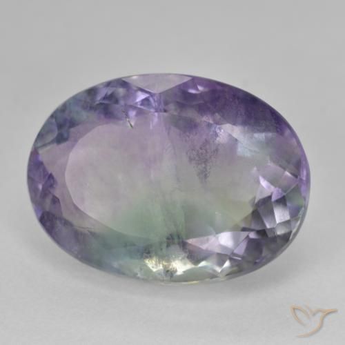 Fluorite Multicolore naturale da 22.11 ct, Ovale, SI