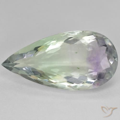 22.70ct Naturale Multicolore Fluorite, Forma a pera, SI