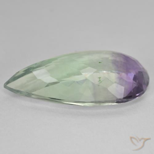 Fluorite Multicolore naturale da 22.70 ct, Forma a pera, SI