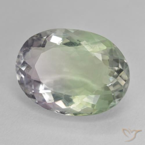 Fluorite Multicolore naturale da 19.24 ct, Ovale, VS