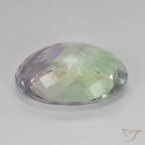 Fluorite Multicolore naturale da 19.24 ct, Ovale, VS