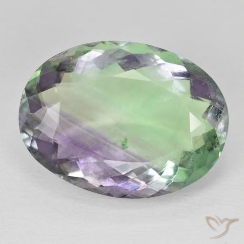 30.11ct Naturale Multicolore Fluorite, Ovale, SI