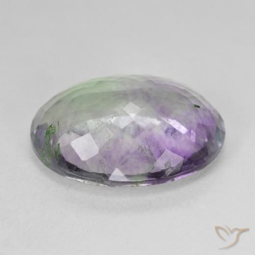 Fluorite Multicolore naturale da 14.99 ct, Ovale, SI