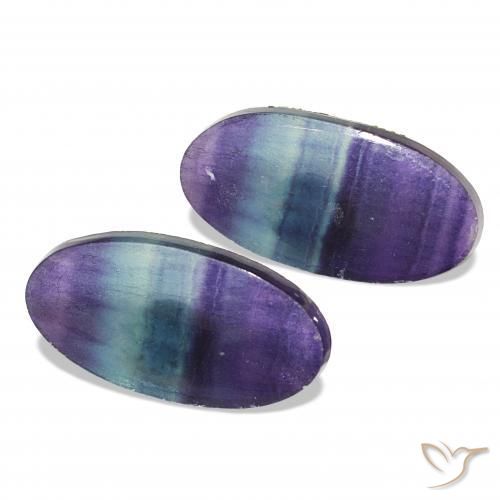 Gemme di Fluorite Multicolore naturale da 23.90 ct, Ovale, Trasparente