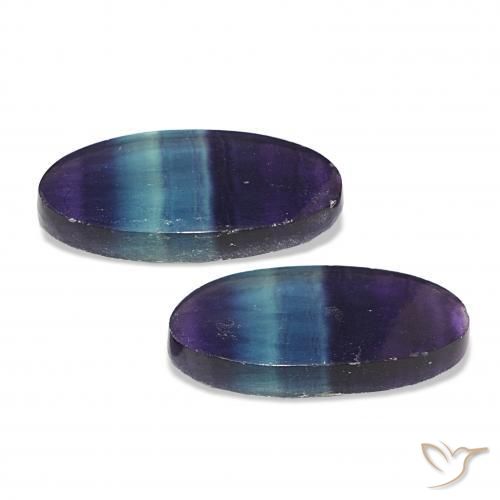 Gemme di Fluorite Multicolore naturale da 23.90 ct, Ovale, Trasparente