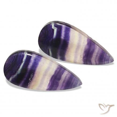 Gemme di Fluorite Multicolore naturale da 21.16 ct, Forma a pera, Trasparente