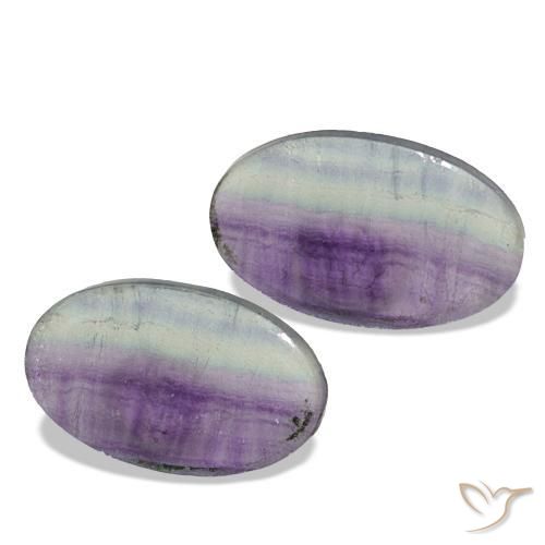 Gemme di Fluorite Multicolore naturale da 13.24 ct, Ovale, Trasparente