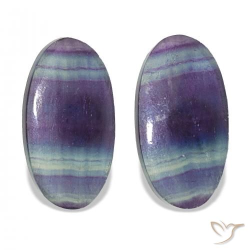 Gemme di Fluorite Multicolore naturale da 22.07 ct, Ovale, Trasparente