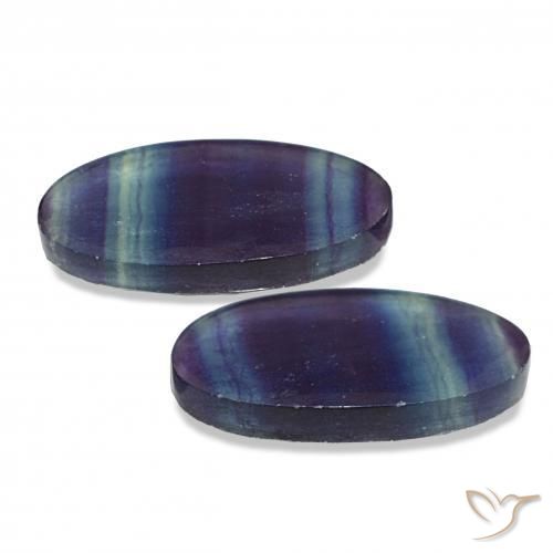 Gemme di Fluorite Multicolore naturale da 22.07 ct, Ovale, Trasparente