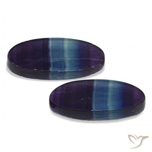 Gemme di Fluorite Multicolore naturale da 24.57 ct, Ovale, Trasparente