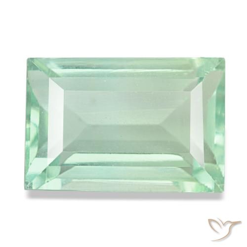 8.77ct verde fluorite, baguette, VS