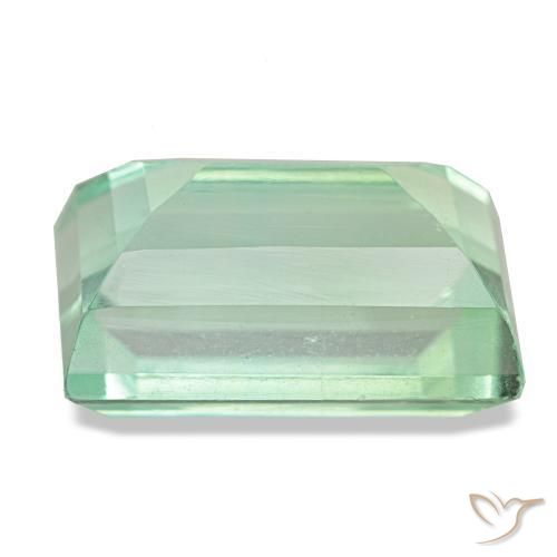 Fluorite naturale verde da 8,77 ct, baguette, VS
