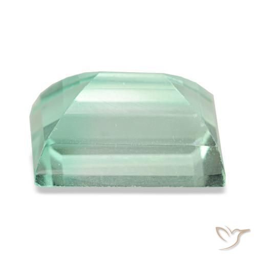 Fluorite naturale verde da 4,58 ct, baguette, VS
