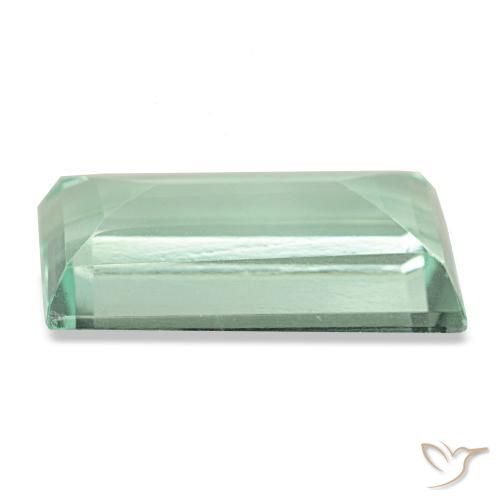Fluorite naturale verde da 6,15 ct, baguette, VS