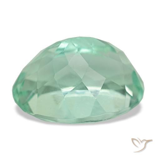 Fluorite naturale verde da 11,70 ct, taglio ovale, VS