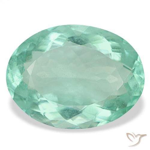 23.22ct turchese fluorite, ovale, VS