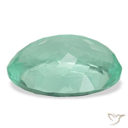 Fluorite naturale turchese da 23,22 ct, taglio ovale, VS