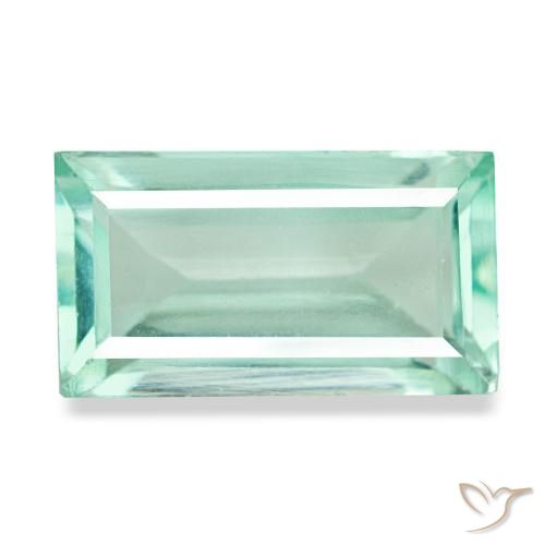 6.18ct turchese fluorite, baguette, VVS-VS
