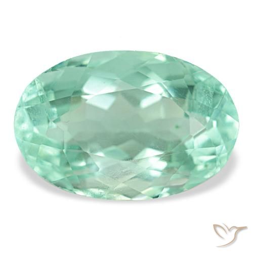9.72ct turchese fluorite, ovale, VVS-VS